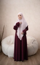 Naemaa Dress Only Wine Berry - Anti UV
