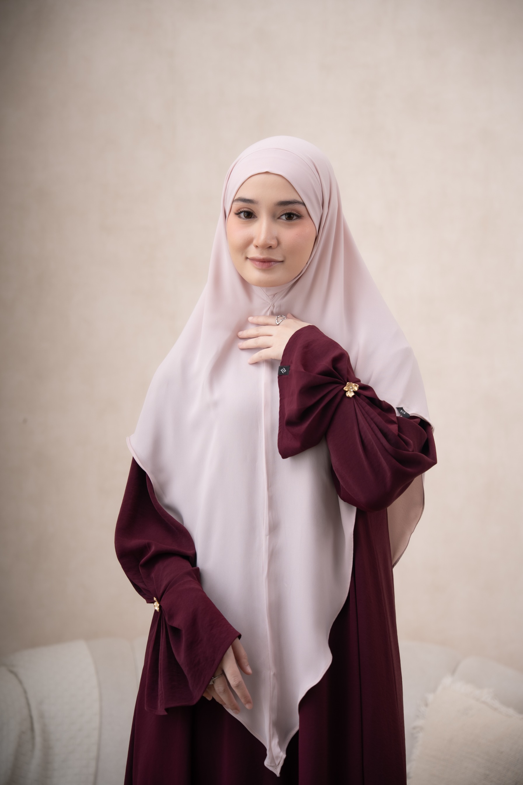 Naemaa Dress Only Wine Berry - Anti UV