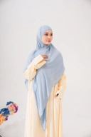 Thaleea French Square - Ash Blue