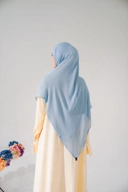 Thaleea French Square - Ash Blue