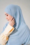 Thaleea French Square - Ash Blue