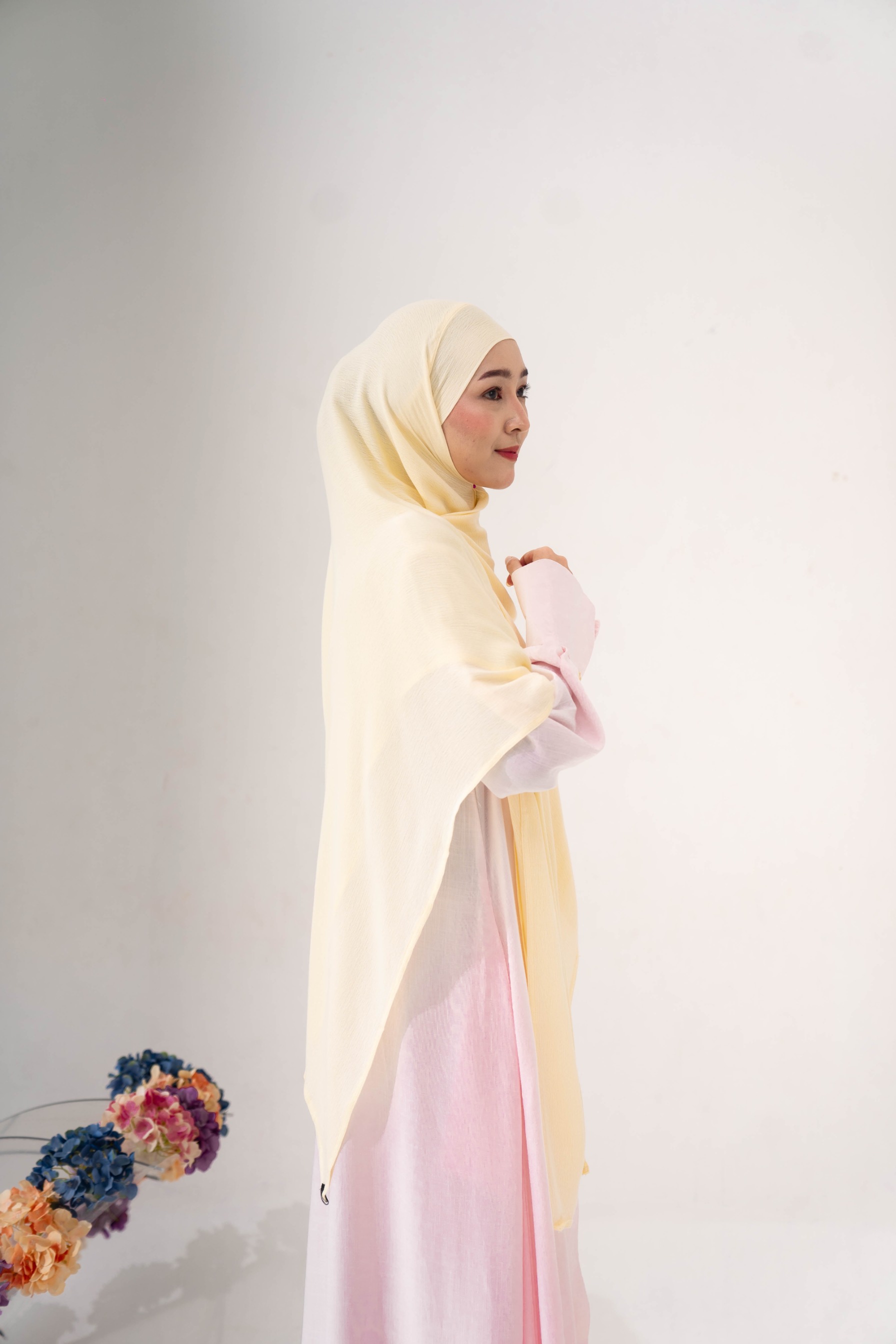 Thaleea French Square - Butter Yellow