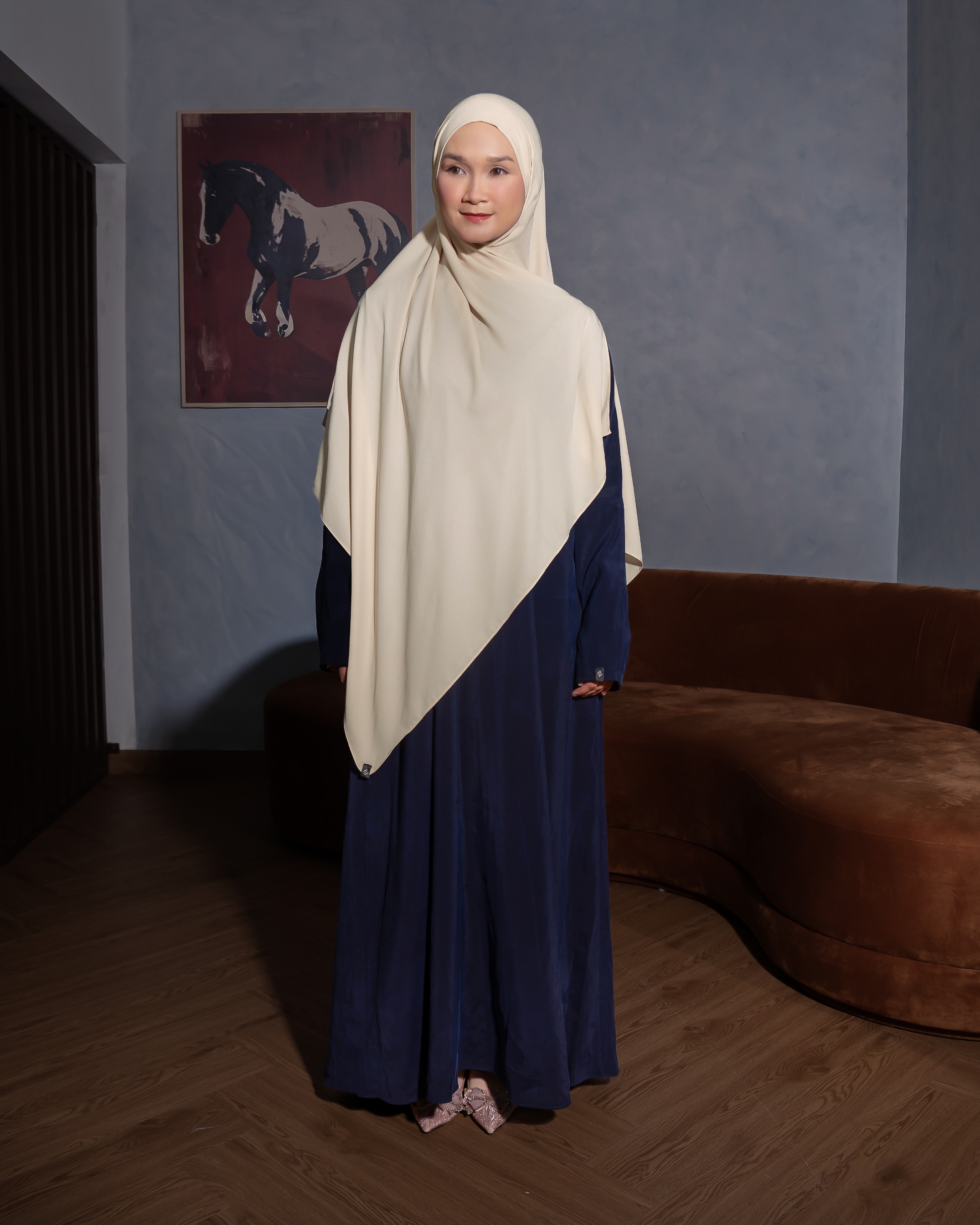 Hana Dress Navy - Material Cupro