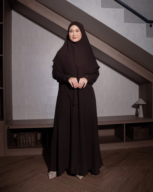 Image of Zayna Dress Bitterchoco- Anti UV