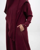 Zayna Dress Maroon - Anti UV