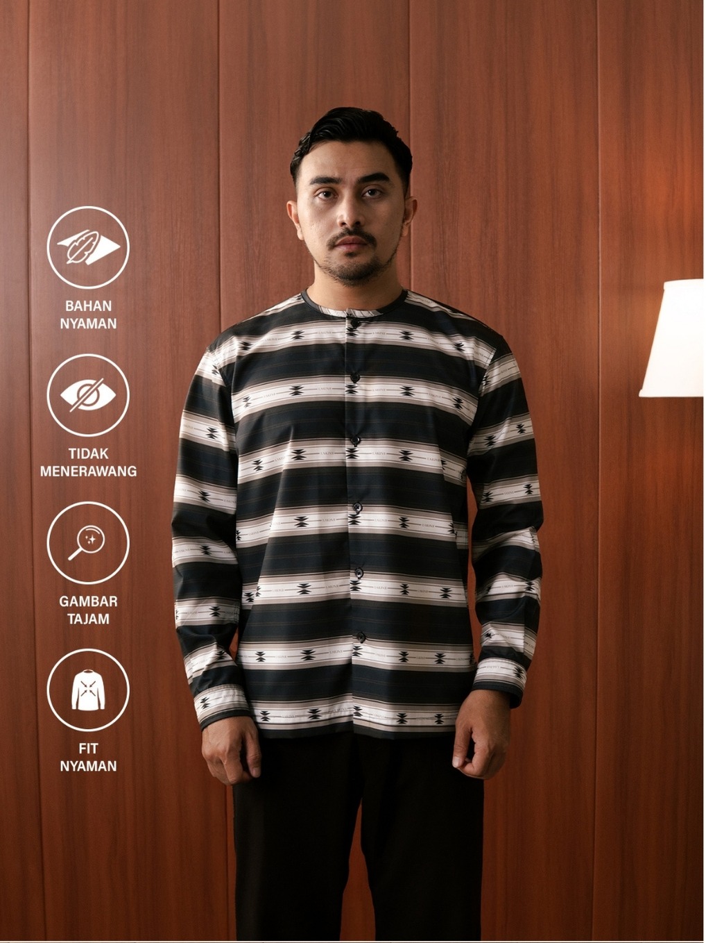 Lakive | Browny | Kemeja Print