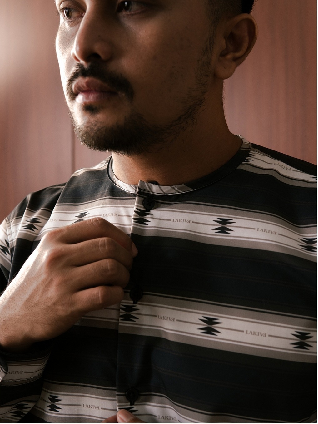 Lakive | Browny | Kemeja Print