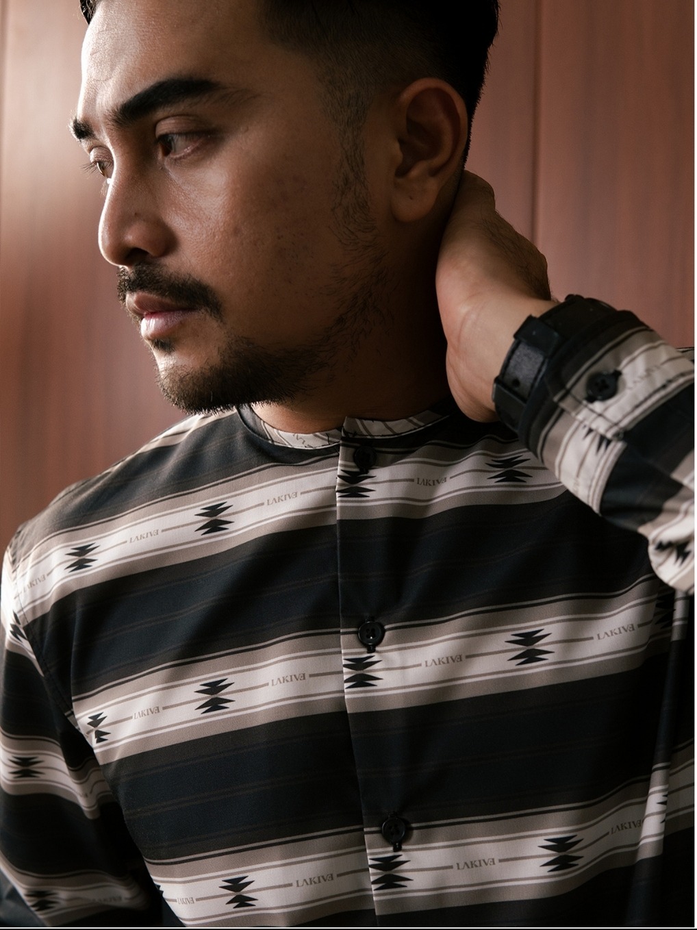 Lakive | Browny | Kemeja Print