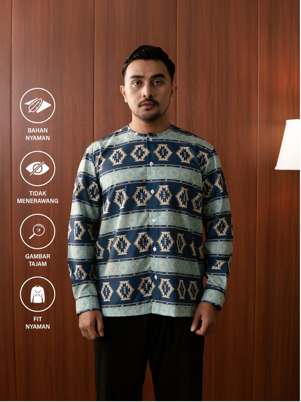 Lakive | Denimo | Kemeja Print