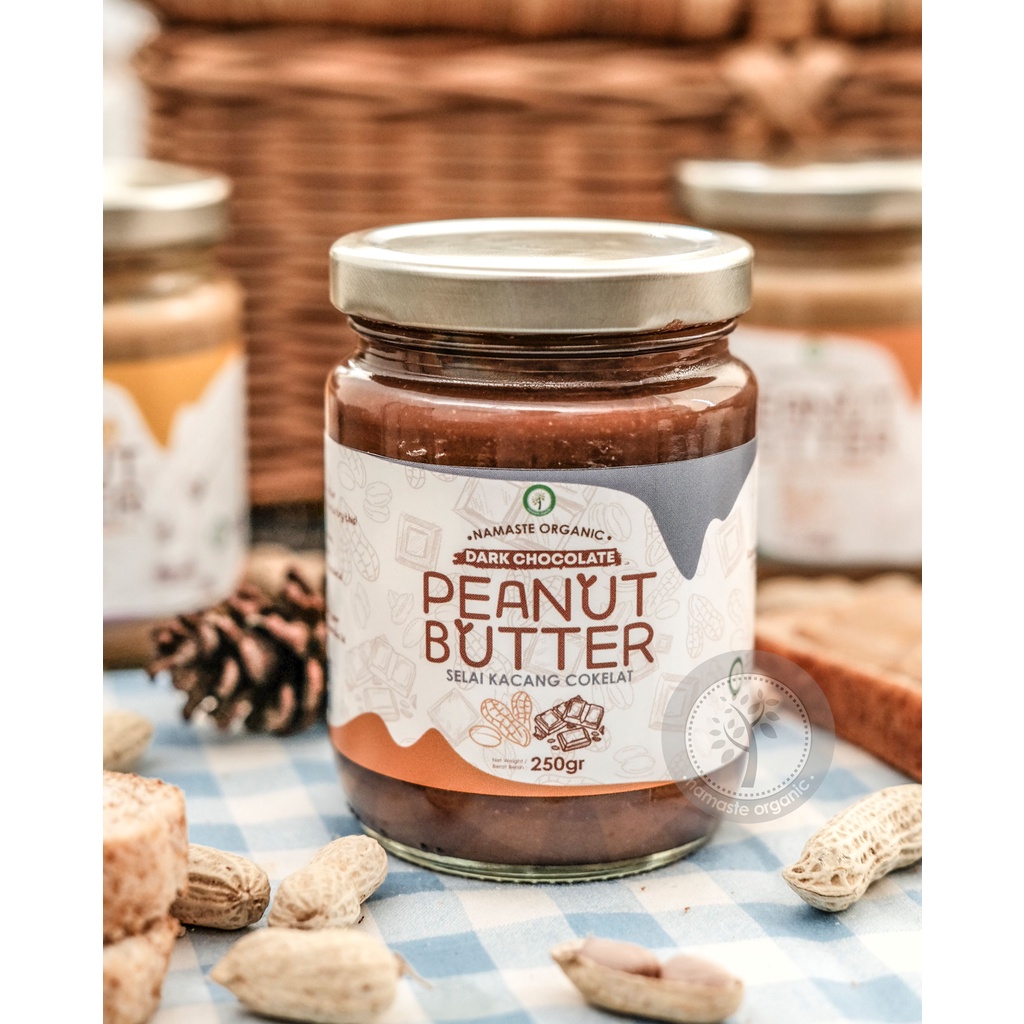 PEANUT BUTTER DARK CHOCOLATE - SELAI KACANG COKLAT 250GR