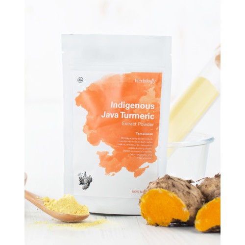 HERBILOGY INDIGENOUS JAVA TUMERIC EXTRACT POWDER - TEMULAWAK 100GR