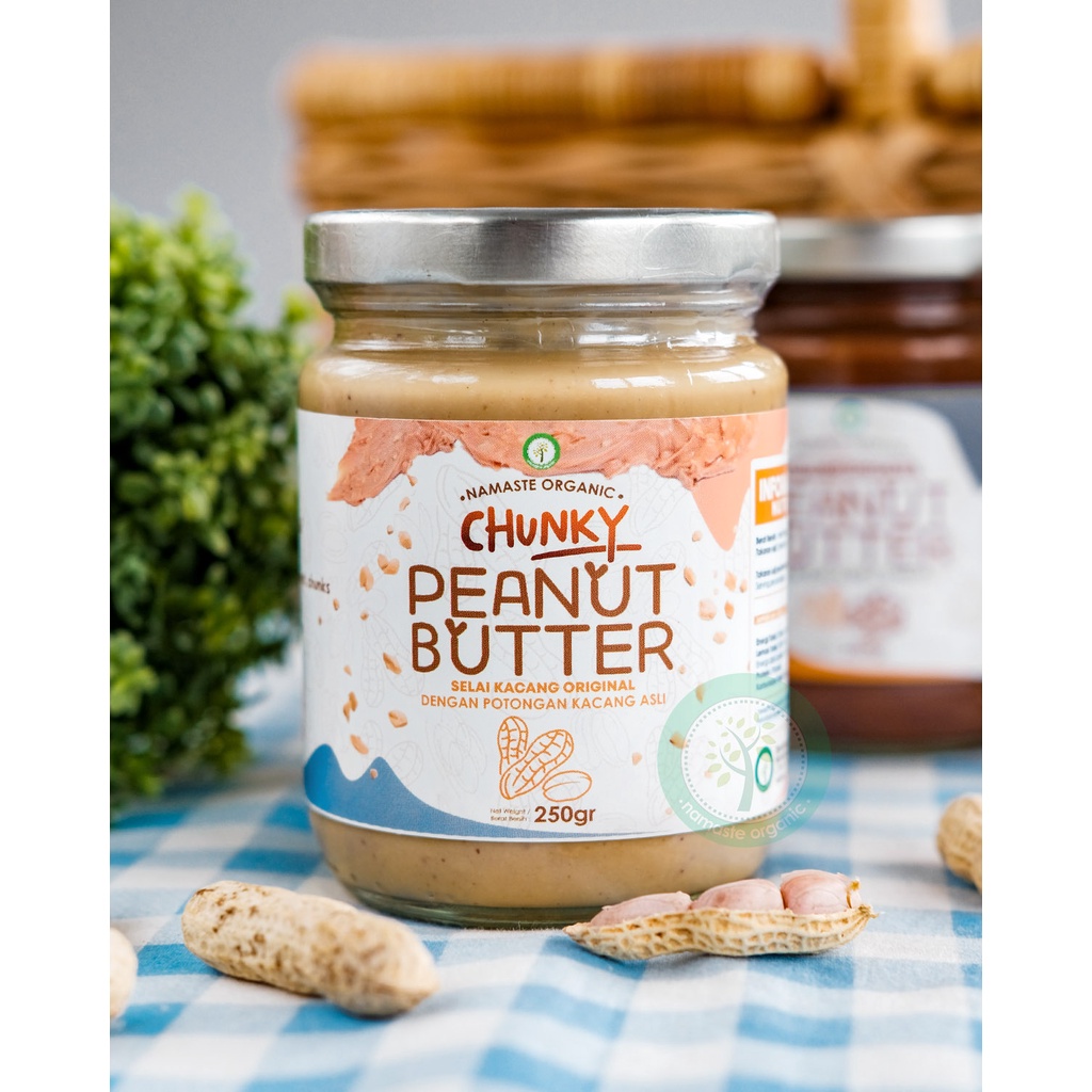 PEANUT BUTTER CHUNKY - SELAI KACANG DENGAN POTONGAN KACANG ASLI 250GR