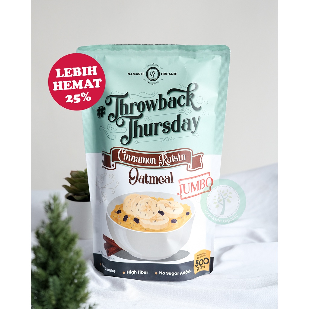 JUMBO THROWBACK THURSDAY - CINNAMON RAISIN OATMEAL 500GR
