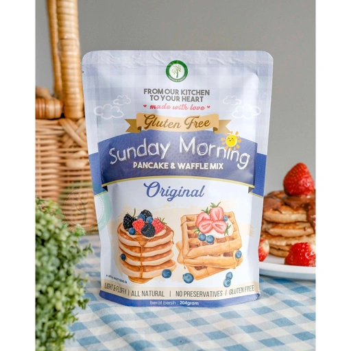 Image of GLUTEN FREE SUNDAY MORNING PANCAKE AND WAFFLE MIX - ORIGINAL 204GR