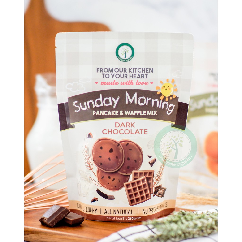 SUNDAY MORNING PANCAKE AND WAFFLE MIX - DARK CHOCOLATE 260GR