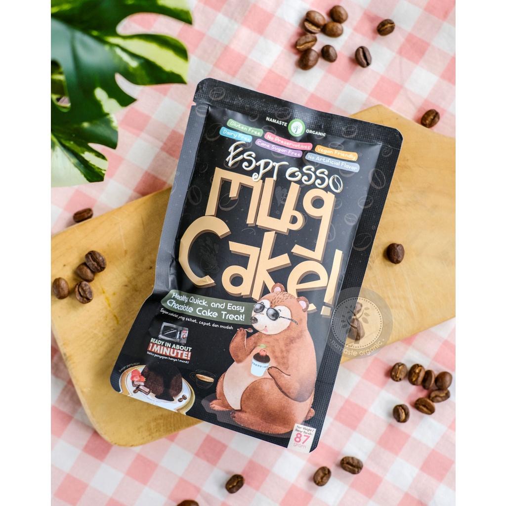 ESPRESSO MUG CAKE - GLUTEN FREE QUICK EASY CHOCOLATE CAKE PREMIX 87GR