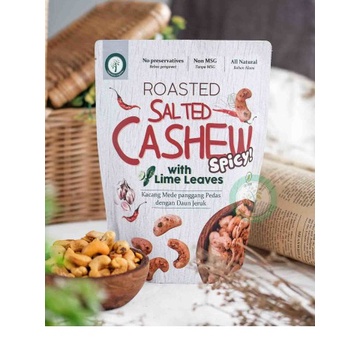 ROASTED SALTED CASHEW WITH LIME LEAVES - SPICY 150GR