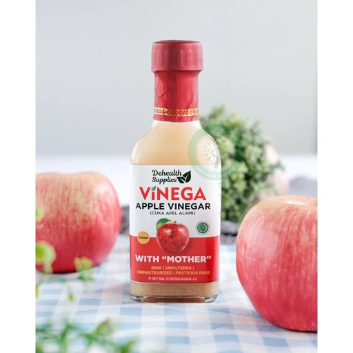 DEHEALTH SUPPLIES - APPLE VINEGAR 250ML BOTOL KACA
