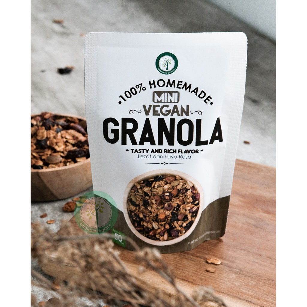 HOMEMADE MINI VEGAN GRANOLA 50GR