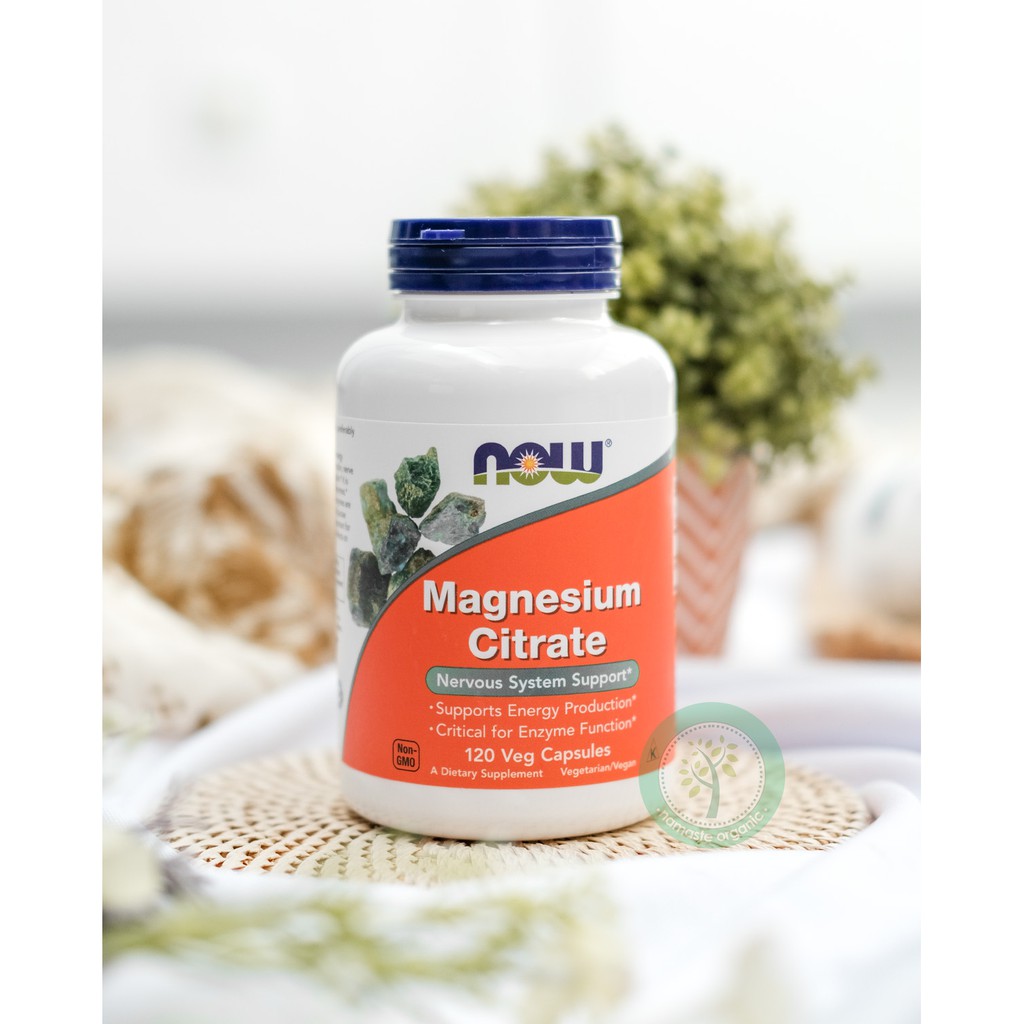 NOW FOODS MAGNESIUM CITRATE - 120 VEG CAPSULES
