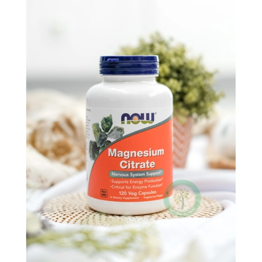 NOW FOODS MAGNESIUM CITRATE - 120 VEG CAPSULES