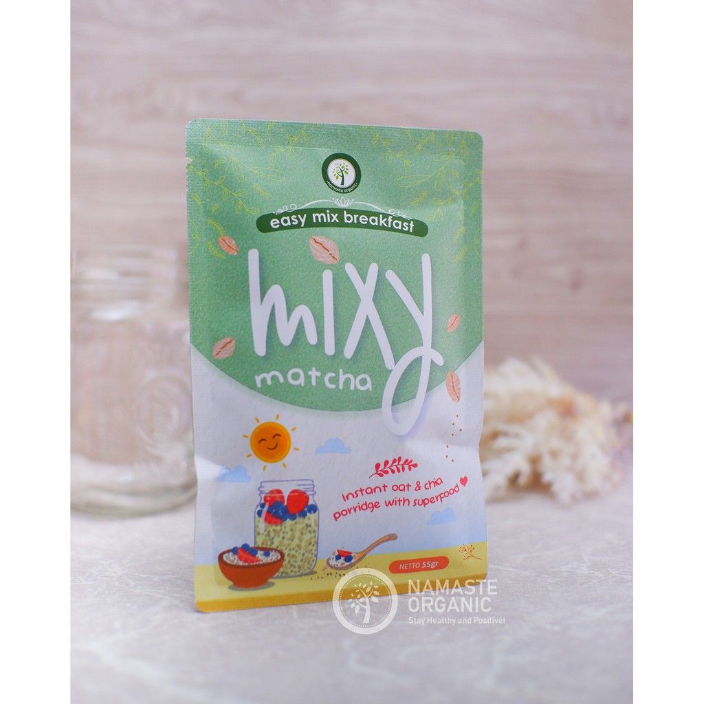 MIXY OAT CHIA PUDDING PREMIX - MATCHA 55GR
