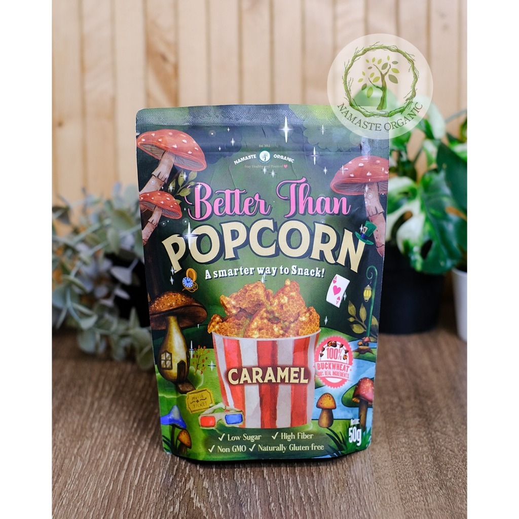 BETTER THAN POPCORN - CRISPY BUCKWHEAT WITH CARAMEL 50GR