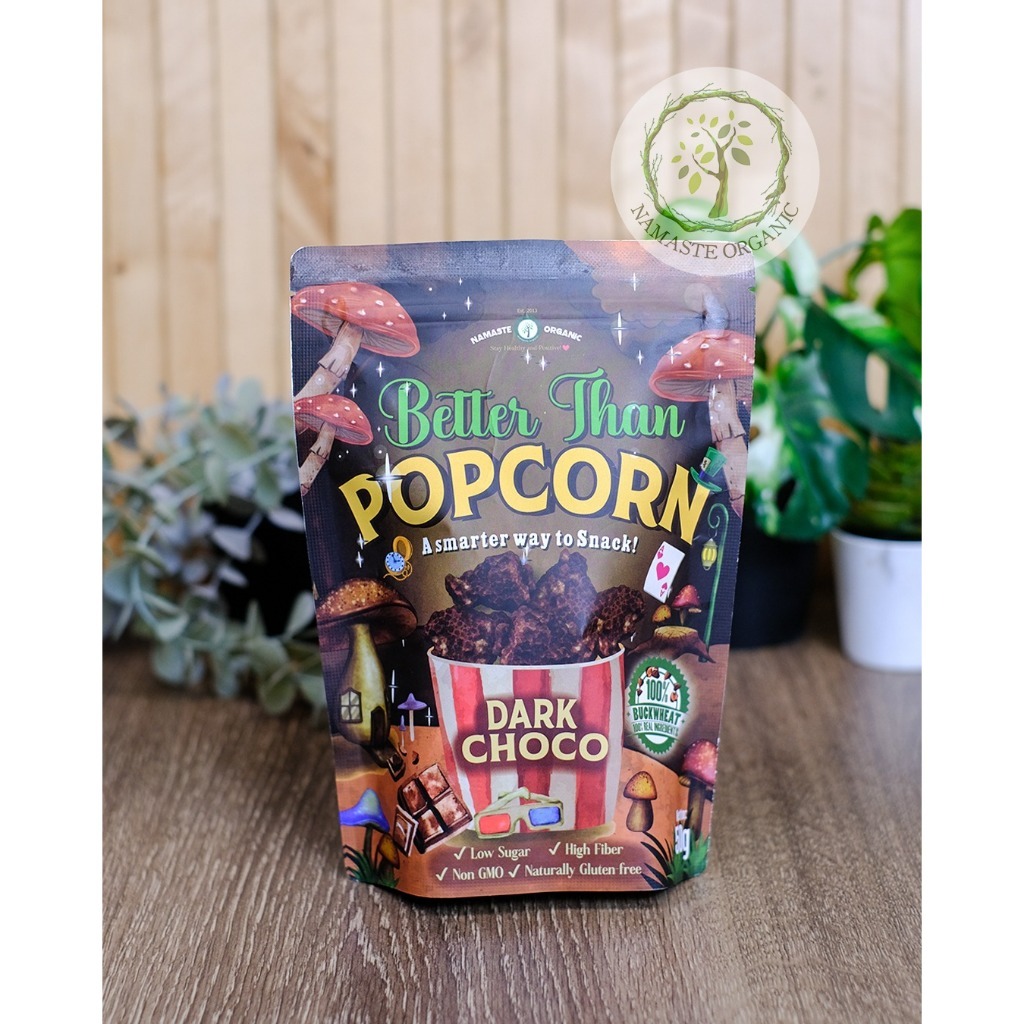 BETTER THAN POPCORN - CRISPY BUCKWHEAT WITH DARK CHOCO 50GR