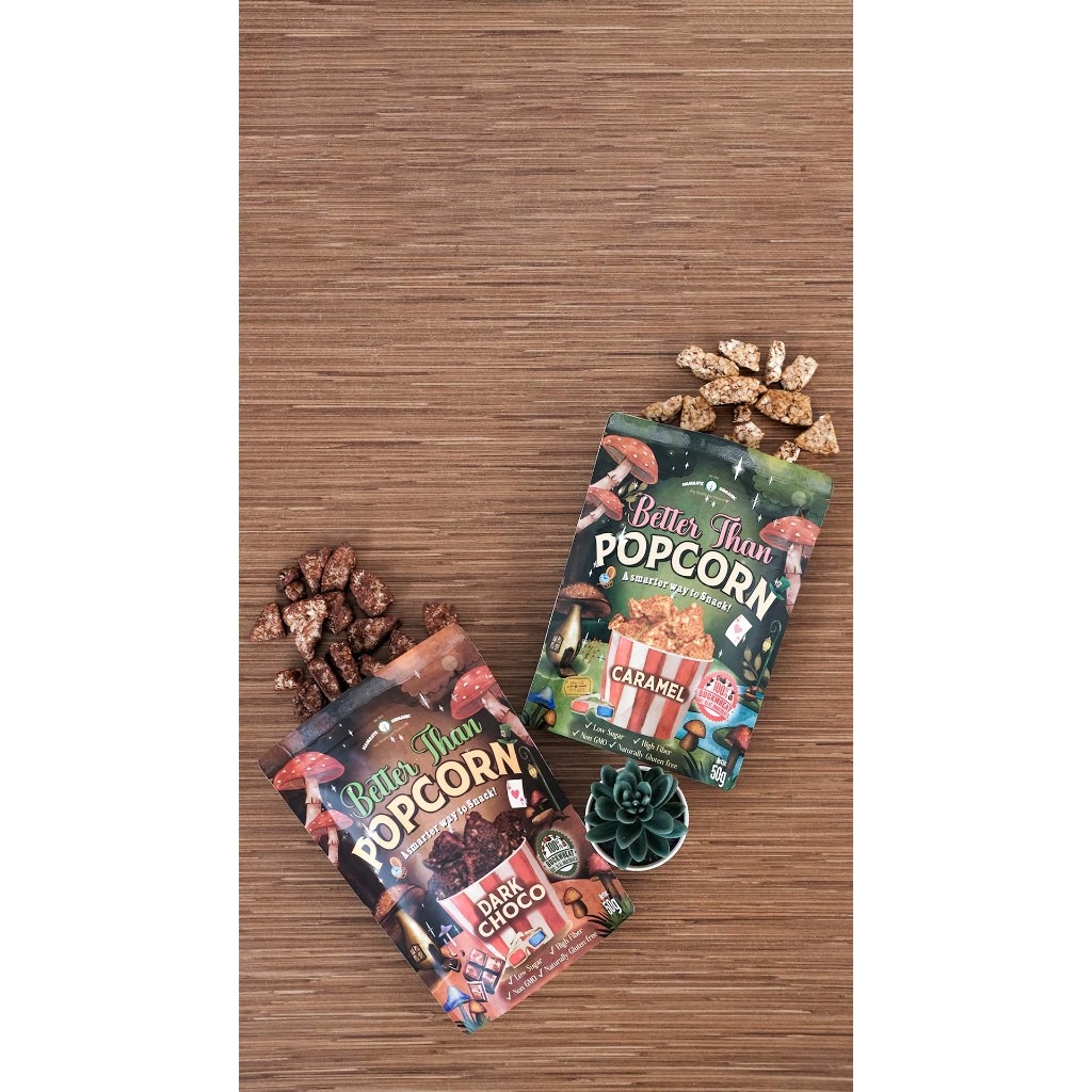 BETTER THAN POPCORN - CRISPY BUCKWHEAT WITH DARK CHOCO 50GR