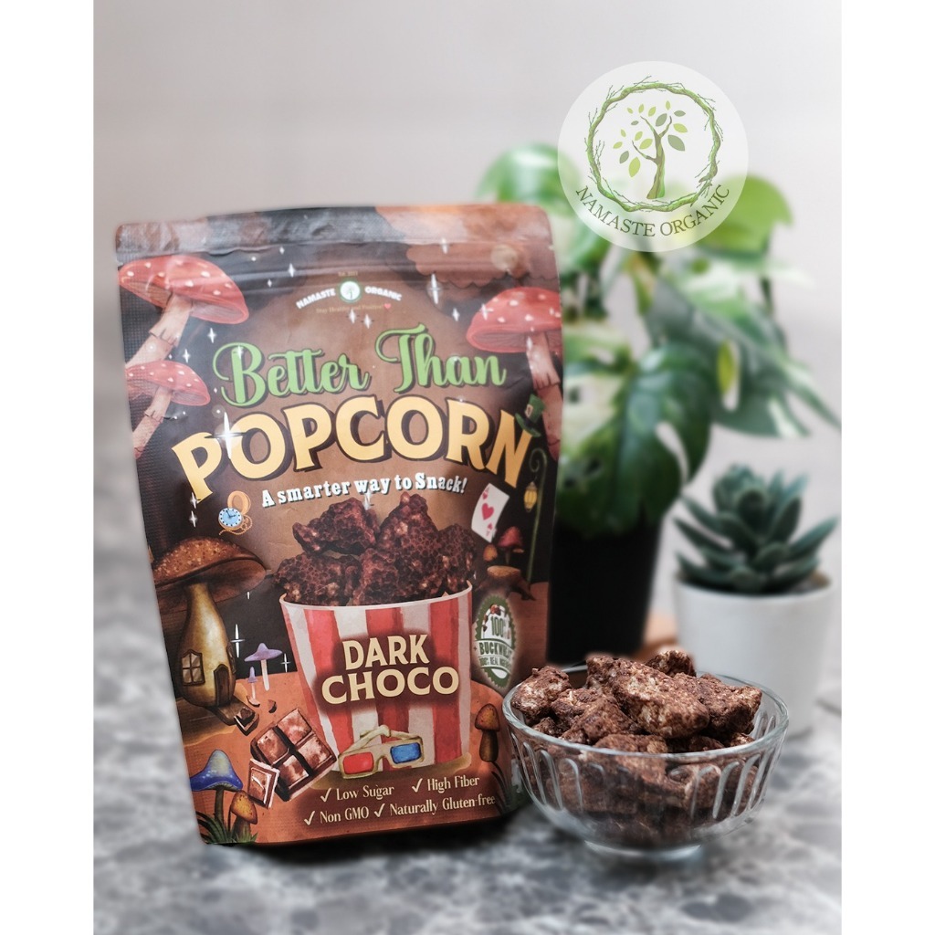 BETTER THAN POPCORN - CRISPY BUCKWHEAT WITH DARK CHOCO 50GR