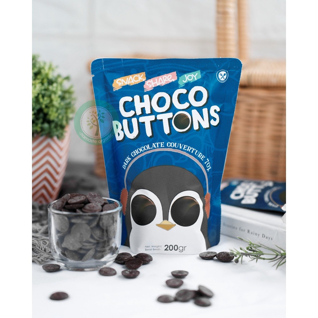 CHOCO BUTTONS - DARK CHOCOLATE COUVERTURE 70 PERSEN