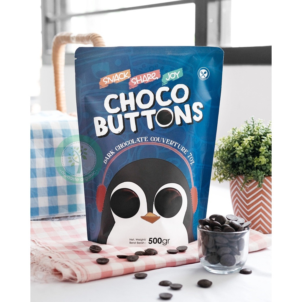 CHOCO BUTTONS - DARK CHOCOLATE COUVERTURE 70 PERSEN