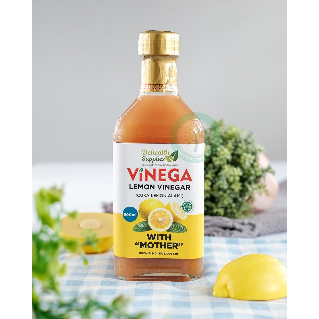 DEHEALTH SUPPLIES - LEMON VINEGAR 500ML BOTOL KACA