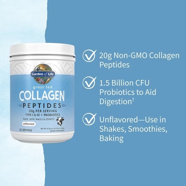 GARDEN OF LIFE - GRASS FED COLLAGEN PEPTIDES UNFLAVORED 280GR