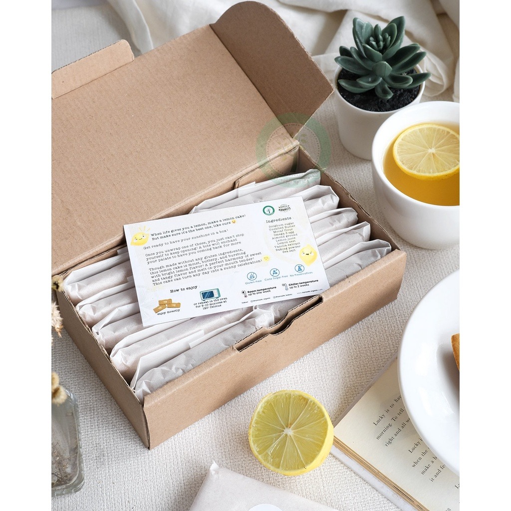 GLUTEN FREE LEMON CAKE 318 GR - ISI 10 PCS
