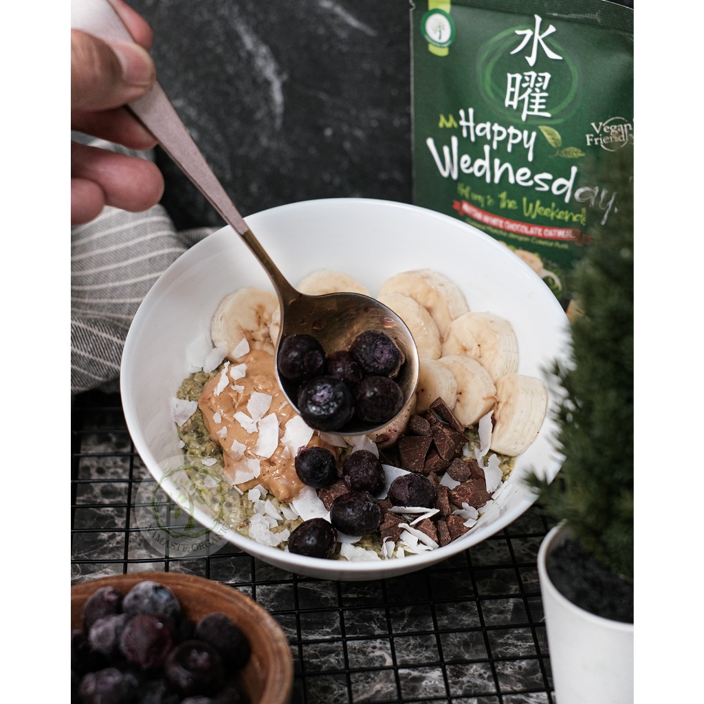 HAPPY WEDNESDAY - MATCHA WHITE CHOCOLATE OATMEAL 44GR