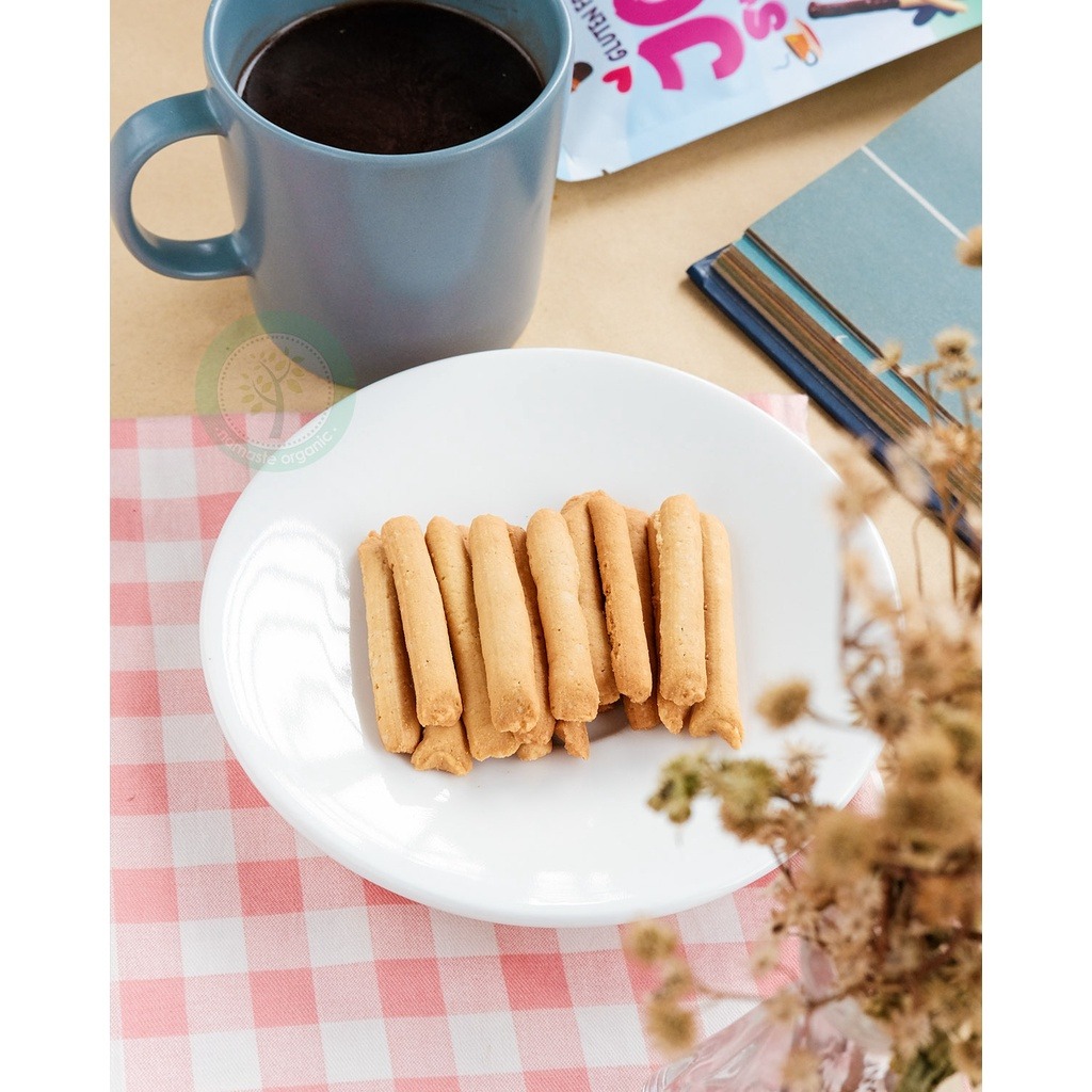 JOLLIE - STICK COOKIES GLUTEN FREE BUTTER SUGAR 150GR