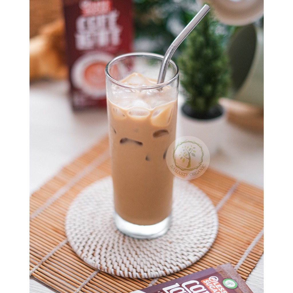 LESS SUGAR CAFE LATTE NAMASTE ORGANIC BOX - COFFEE BLEND PREMIX ISI 10 SACHET