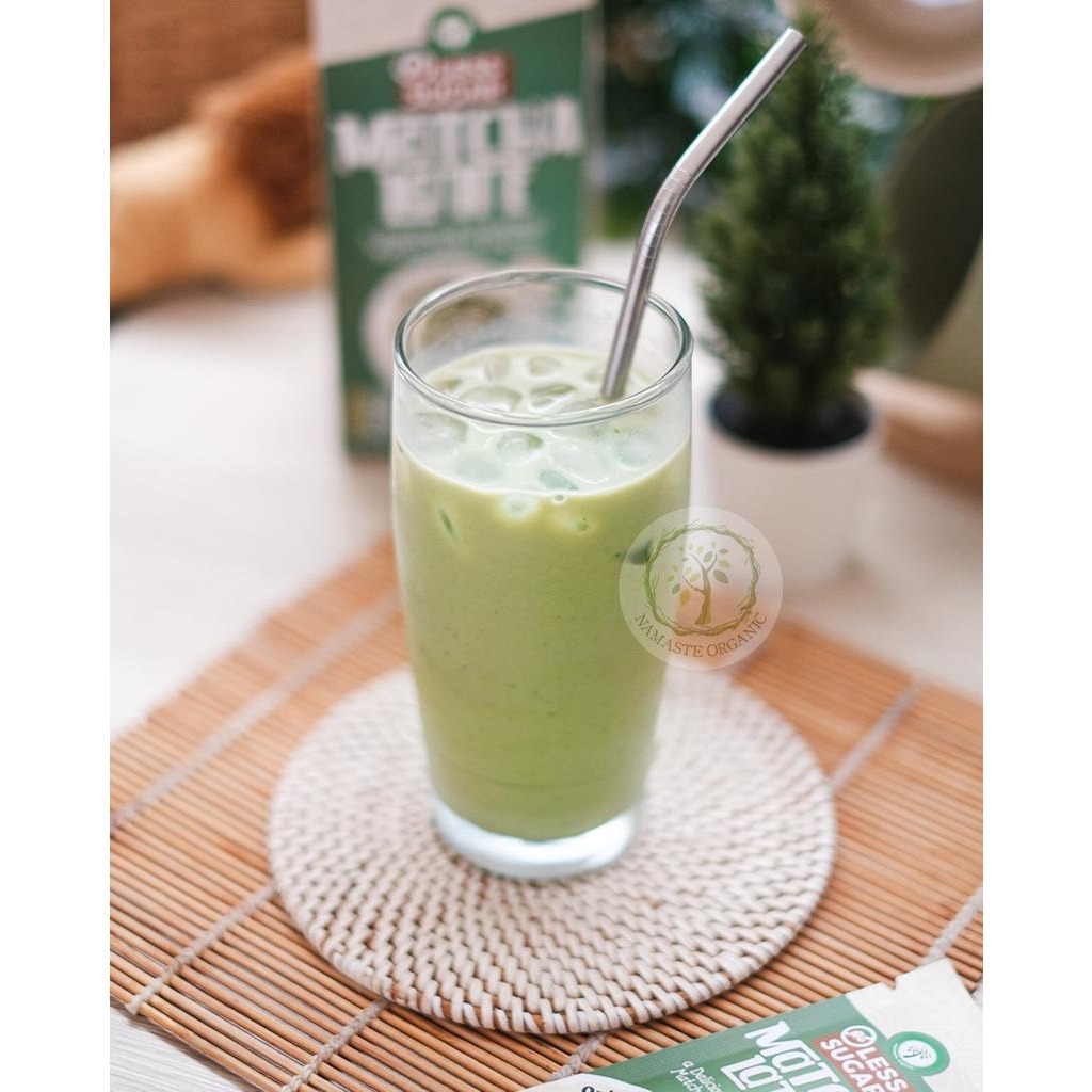 LESS SUGAR MATCHA LATTE BOX - MATCHA BLEND PREMIX ISI 10 SACHET