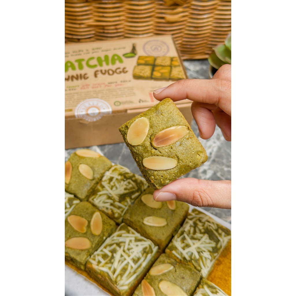 MATCHA BROWNIE FUDGE GLUTEN FREE 10X20CM