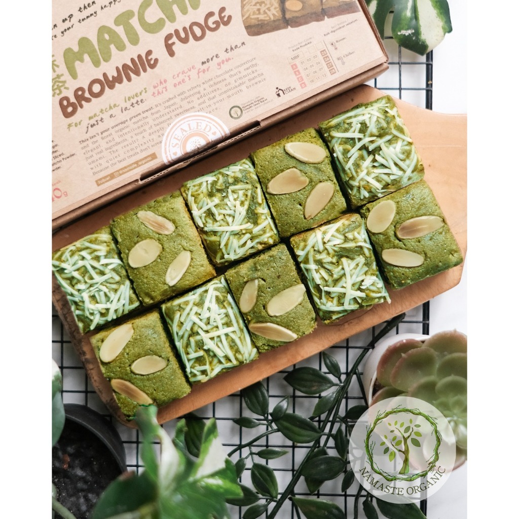 MATCHA BROWNIE FUDGE GLUTEN FREE 10X20CM