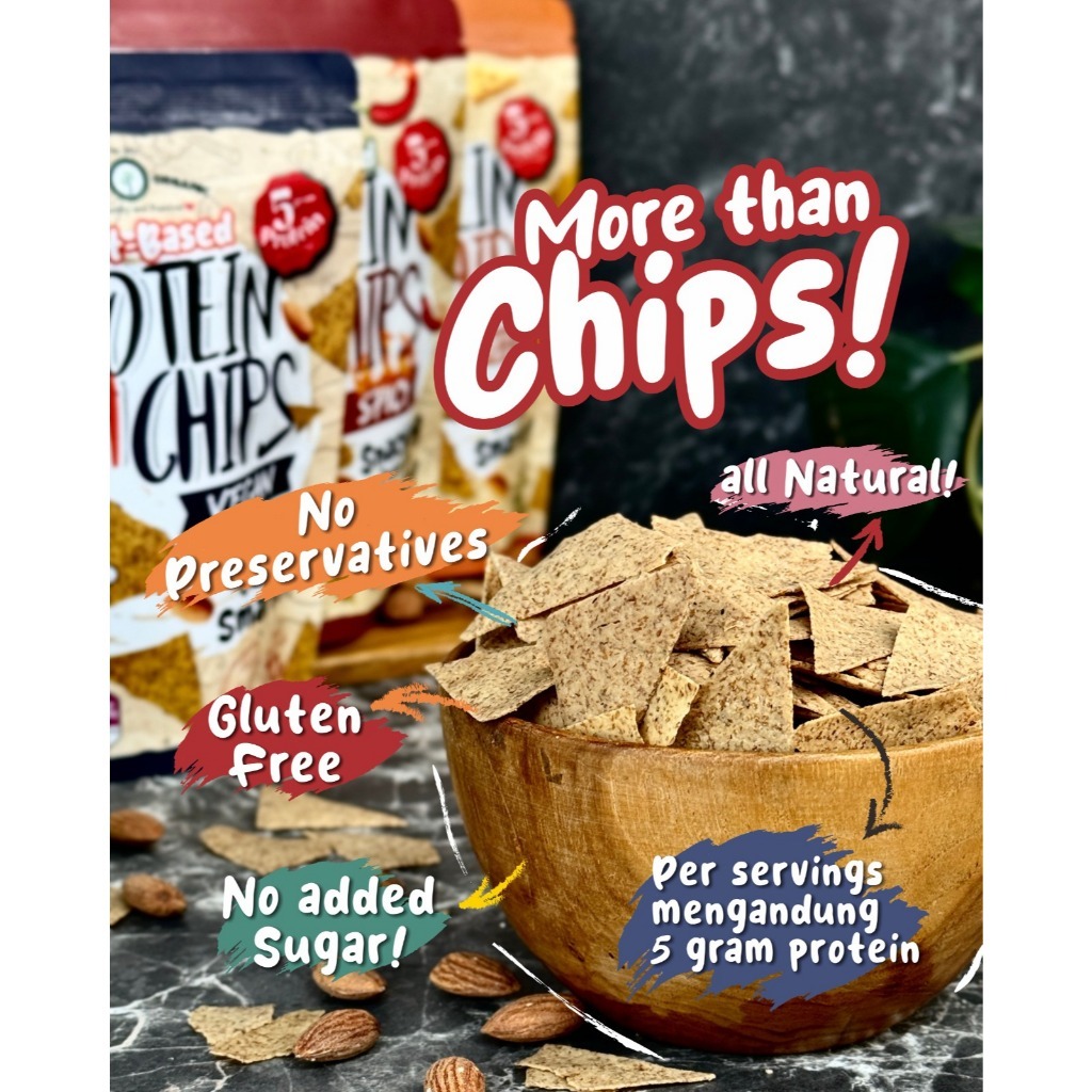 PROTEIN RICH CHIPS - VEGAN ORIGINAL 70GR