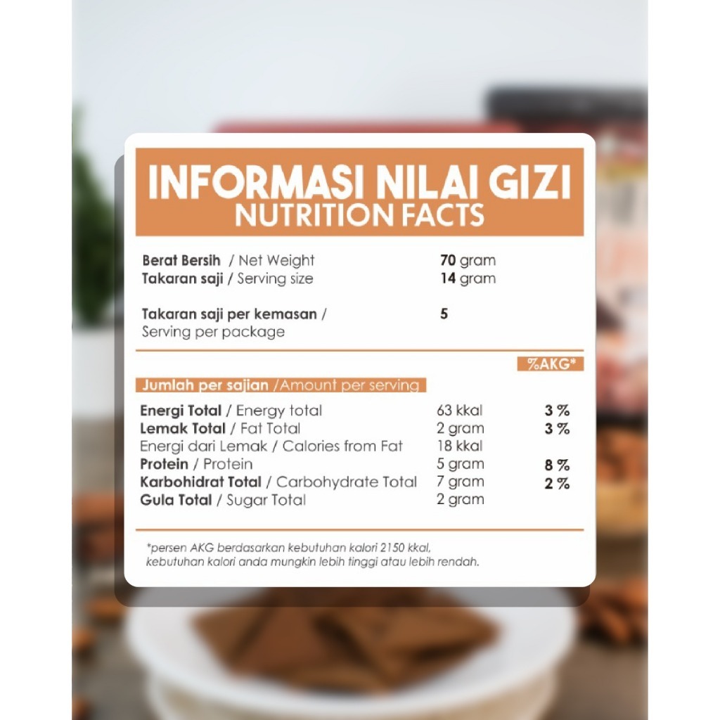 PROTEIN RICH CHIPS - VEGAN CINNAMON 70GR