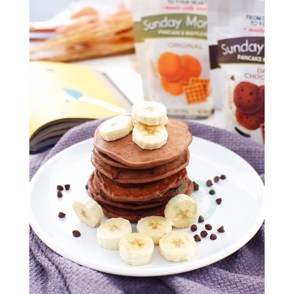 SUNDAY MORNING PANCAKE AND WAFFLE MIX - DARK CHOCOLATE 260GR