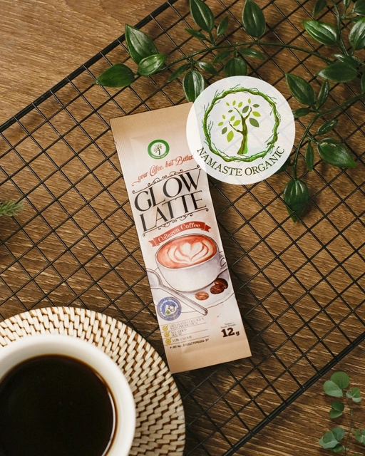 Image of SACHET GLOW LATTE KOPI COLLAGEN - BEAUTY COFFEE DRINK FOR SKIN NAIL GUT AND JOINT 12GR