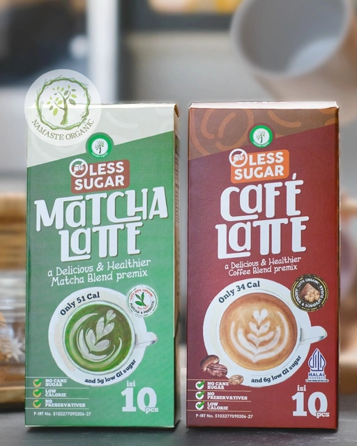 PROMO BUNDLING LESS SUGAR BOX - CAFE LATTE AND MATCHA LATTE