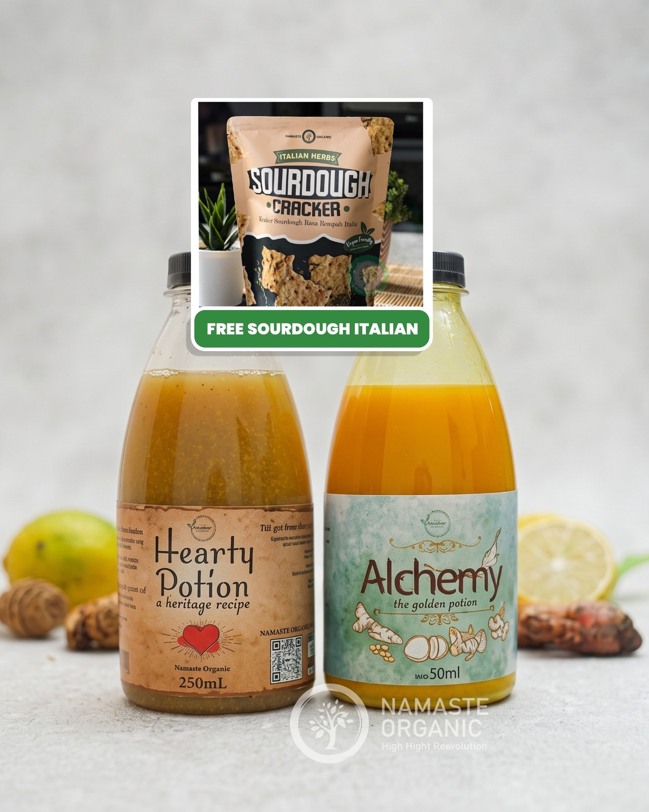 BU HEMY - PAKET HEARTY POTION 330ML DAN ALCHEMY 330ML