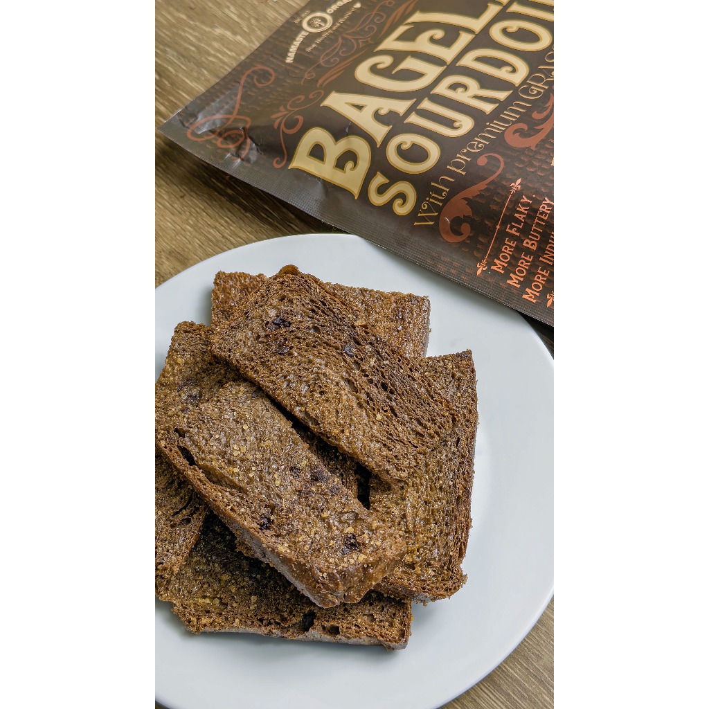 NEW CHOCO BAGELEN SOURDOUGH - MADE FROM SOURDOUGH BREAD WITH PREMIUM GRASS FED BUTTER 240GR