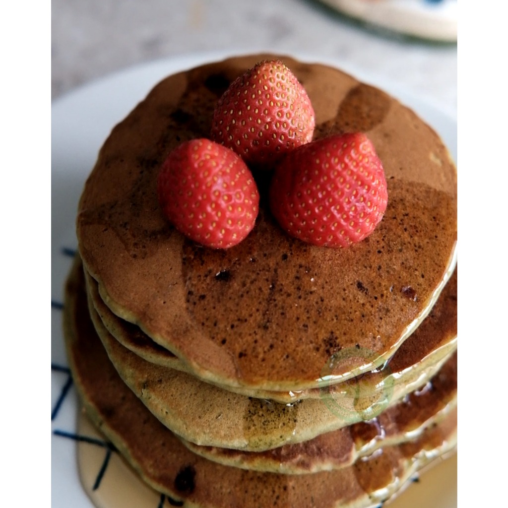 GLUTEN FREE SUNDAY MORNING PANCAKE WAFFLE MIX - MATCHA CHOCOCHIPS 247G