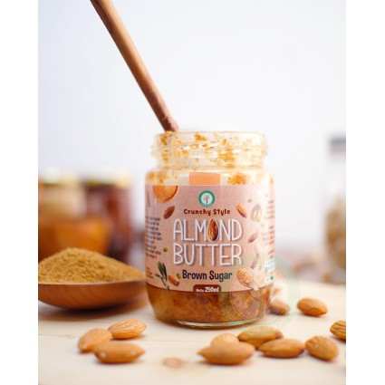 BROWN SUGAR ALMOND BUTTER CRUNCHY STYLE 250ML